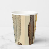Feather Bird Wildlife Antique Feathers Pappbecher (Rechts)