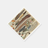 Feather Bird Wildlife Antique Feathers Serviette (Ecke)