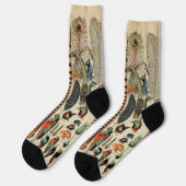 Feather Bird Wildlife Antique Feathers Socken (Linkes Detail)