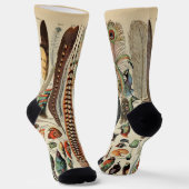 Feather Bird Wildlife Antique Feathers Socken (Gewinkelt)