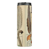 Feather Bird Wildlife Antique Feathers Thermosbecher (Rückseite)