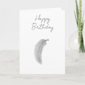 Feather blown by the wind karte (Vorderseite)