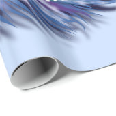 Feather Blue Wrapping Paper - Custom Colors Geschenkpapier (Rolleneckpunkt)