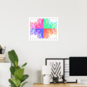 Feather-Blume Poster (Heimbüro)