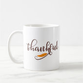 Feather Boho Native Thankful Typografy Kaffeetasse (Links)