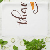 Feather Boho Native Thankful Typografy Küchentuch (Gefaltet)