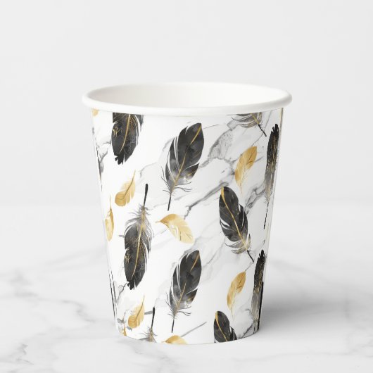 "Feather Breeze Paper Cup" Pappbecher (Rückseite)