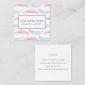 Feather Business Card Quadratische Visitenkarte (Vorne/Hinten)