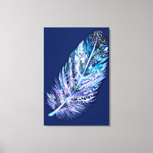 Feather Canvas Print - Ihre Farben Leinwanddruck (Vorderseite)