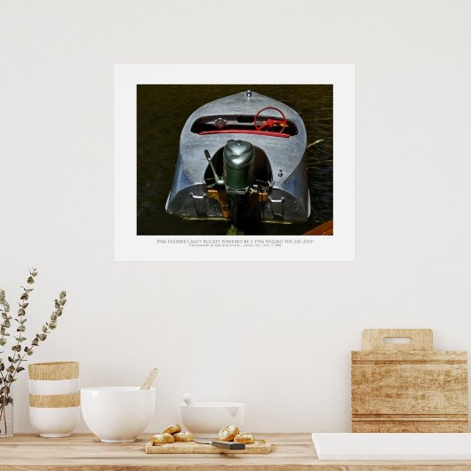 Feather Craft Rocket Poster (Küche)