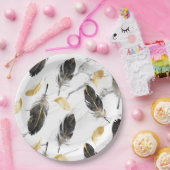 "Feather Delight Paper Bowl" Pappteller (Party)