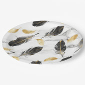 "Feather Delight Paper Bowl" Pappteller (Schrägansicht)