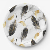 "Feather Delight Paper Bowl" Pappteller (Vorderseite)