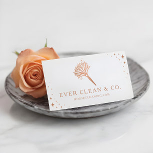 Feather Duster Beruflich Maid & House Reinigung Visitenkarte