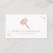 Feather Duster Beruflich Maid & House Reinigung Visitenkarte (Vorderseite)