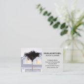 Feather Duster | Zuhause-Business-Card Visitenkarte (Stehend Vorderseite)
