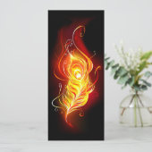 Feather Feiertagskarte (Stehend Vorderseite)