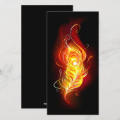 Feather Feiertagskarte (Vorne/Hinten)