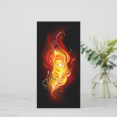 Feather Feiertagskarte (Stehend Vorderseite)