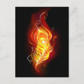 Feather Feiertagspostkarte (Vorderseite)