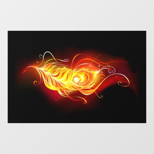 Feather Fensteraufkleber (Blatt)