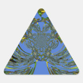 Feather Fish Dreieckiger Aufkleber (Vorderseite)