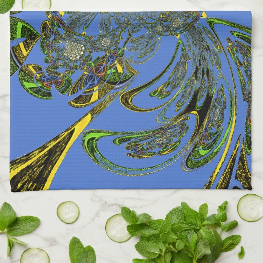 Feather Fish Handtuch (Gefaltet)