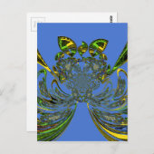 Feather Fish Postkarte (Vorne/Hinten)