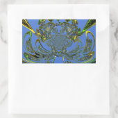 Feather Fish Rechteckiger Aufkleber (Tasche)