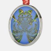 Feather Fish Silbernes Ornament (Links)