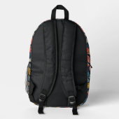 Feather Flair Bedruckter Rucksack (Rückseite)