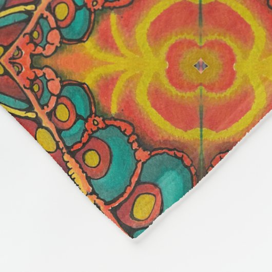 Feather Fleecedecke (Ecke)