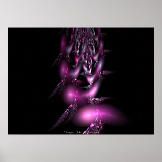 Feather Flight by Pinks by Kitty Ann Poster (Vorne)