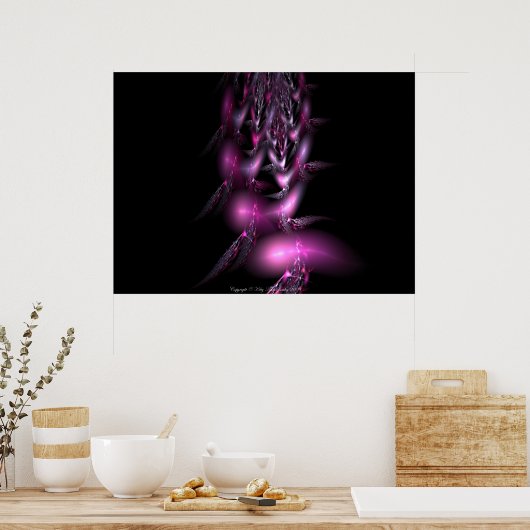 Feather Flight by Pinks by Kitty Ann Poster (Küche)