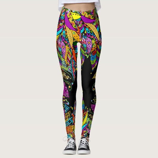 Feather Fun Pop Fashion Leggings (Vorderseite)