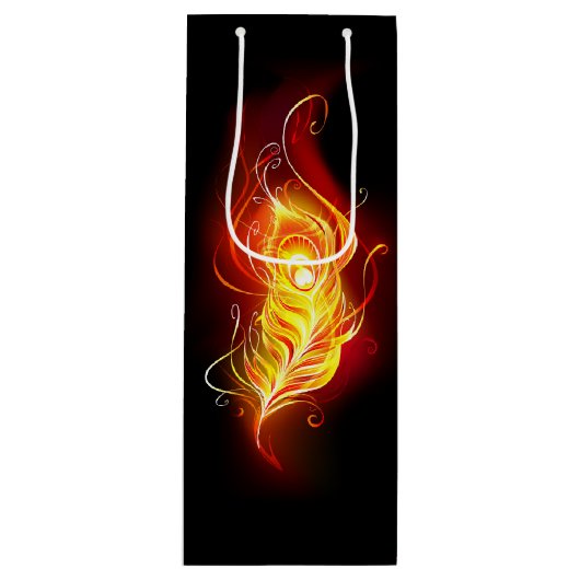 Feather Geschenktüte Für Weinflaschen (Vorderseite)