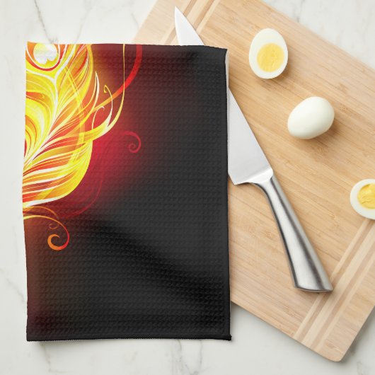 Feather Geschirrtuch (Viertel Falte)