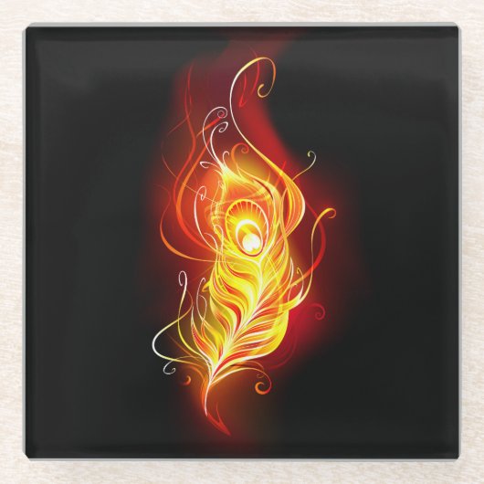 Feather Glasuntersetzer (Vorderseite)