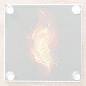 Feather Glasuntersetzer (Rückseite)