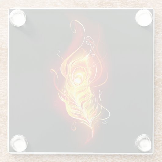 Feather Glasuntersetzer (Rückseite)