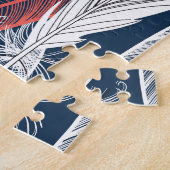 Feather Graphics, schönes nahtloses Muster. Puzzle (Seite)