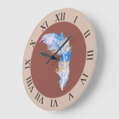 Feather Große Wanduhr (Winkel)