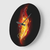 Feather Große Wanduhr (Winkel)