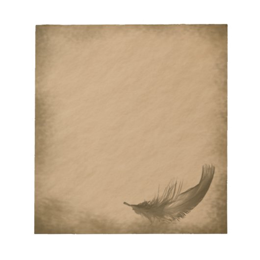 Feather-grunge Notizblock (Vorderseite)