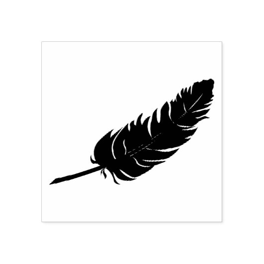 Feather Gummistempel (Prägung)