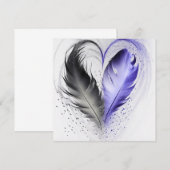 Feather Heart - Indigo (Vorne/Hinten)