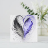 Feather Heart - Indigo (Stehend Vorderseite)