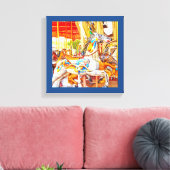 Feather Horse Carousel zum Genussbegehen Leinwanddruck (Insitu (Wohnzimmer))