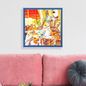 Feather Horse Carousel zum Genussbegehen Leinwanddruck (Insitu (Wohnzimmer))