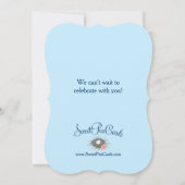 Feather ihre Nest kleine Vögel Dusche einladen Einladung (Rückseite)